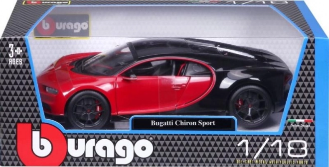 Bburago Bugatti Chiron Sport Modellauto 1:18 Rot