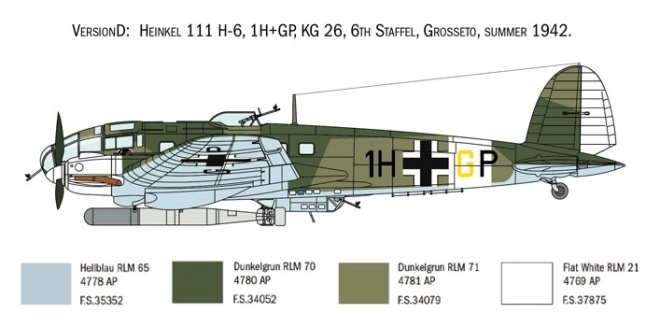 Plastikmodell Heinkel He 111H Schlacht um England 80. Jahrestag