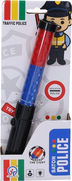 Polizeikelle mit Lichteffekten