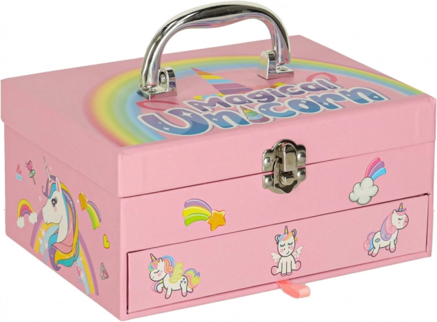 Kinderschminkset Einhorn für Make-up und Nägel