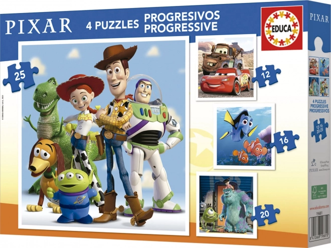 Educa Puzzle Disney Pixar 4-in-1