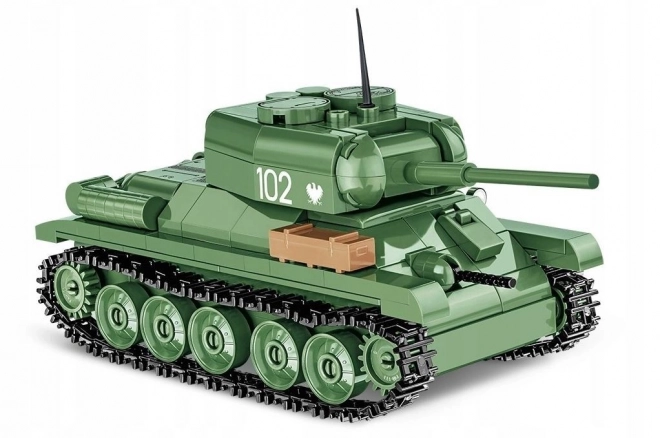 Sowjetischer T-34-85 Panzermodell aus COBI Bausteinen im Maßstab 1:48