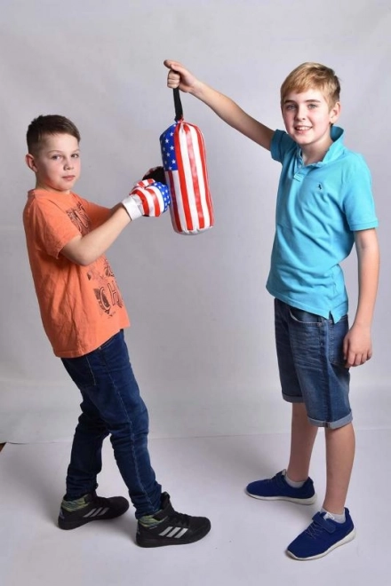 Boxsack und Handschuhe