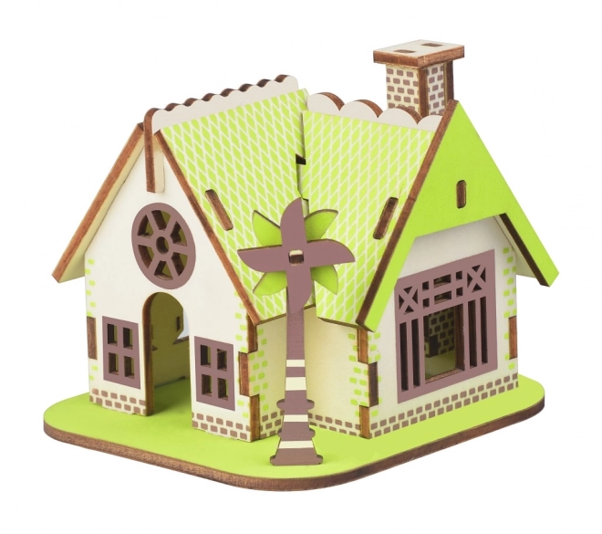 Holz 3D-Puzzle Haus Ellie