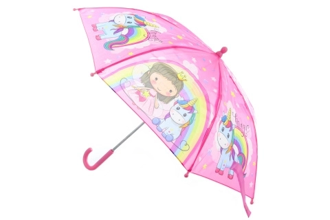 Manueller Regenschirm mit Prinzessin und Einhorn