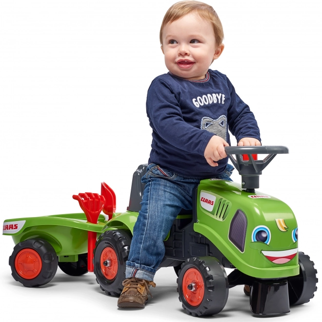 Falk Lauflernwagen Baby Claas mit Anhänger