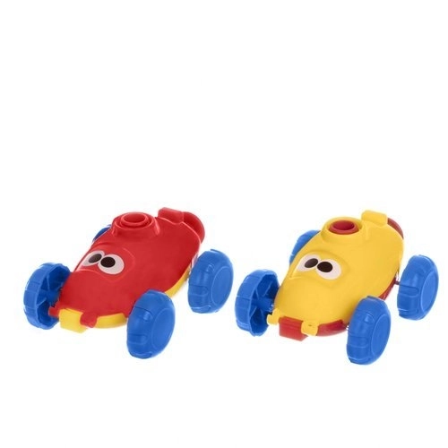 Aerodynamisches Auto mit Abschussrampe und Ballons - 15-teiliges Set