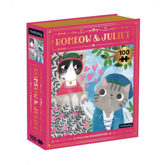 Puzzle Romeow & Juliet Bookish Cats 100 Teile