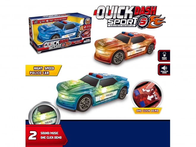 Polizeiauto mit Effekten