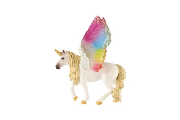 Einhorn mit Regenbogenflügeln