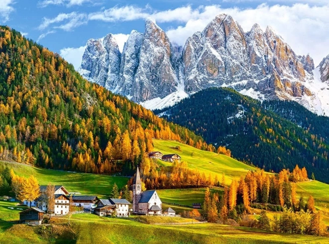 Kirche von St. Magdalena, Dolomiten Puzzle 2000 Teile