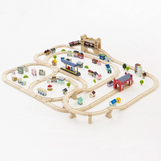 Holz-Eisenbahnset City von Le Toy Van