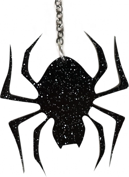 Hängende Ohrringe mit Spinne für Halloween und Hexen