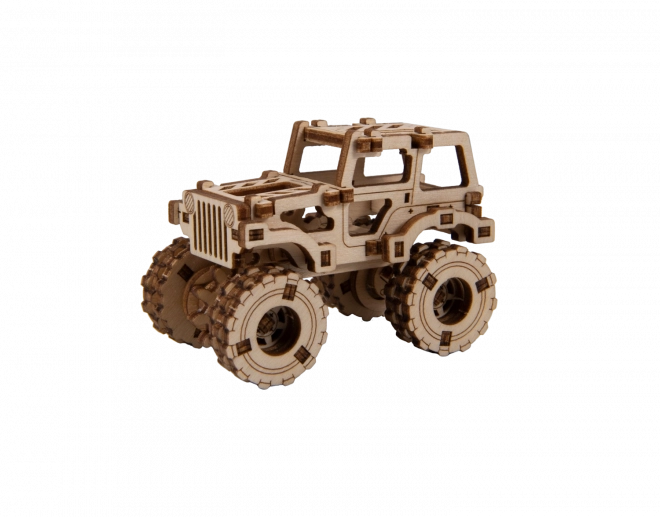 3D Holzpuzzle Superfast Monster Truck