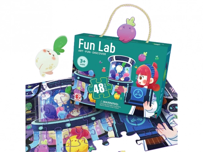 Kinderpuzzle Laboratorium 48 Teile