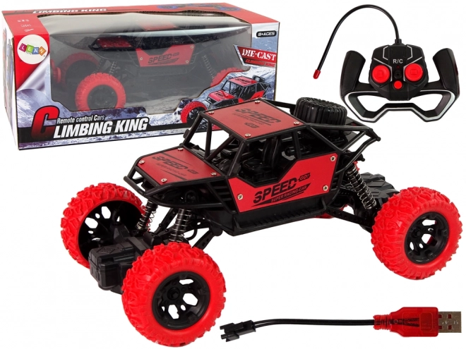 Ferngesteuertes Geländewagen 1:18 Rot