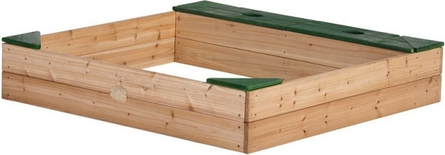 AXI Sandkasten aus Holz mit Stauraum und Plane