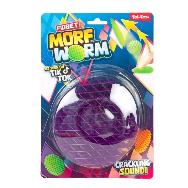 Antistress Fidget Wurm 13cm - Buntes Spielzeug