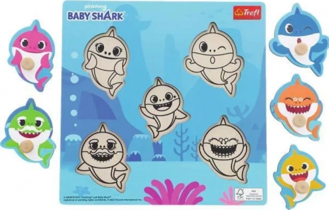 Holzpuzzle Baby Shark