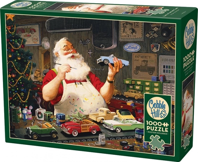 Cobble Hill Puzzle Santa malt Spielsachen 1000 Teile