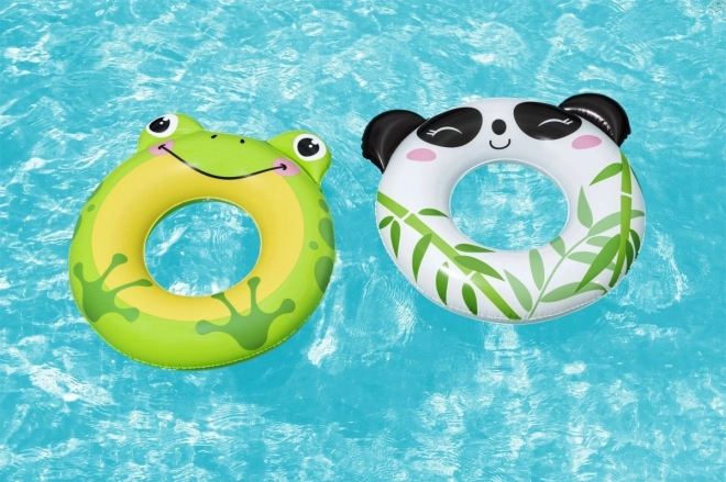 Schwimmring für Kinder mit Panda- und Froschmotiv