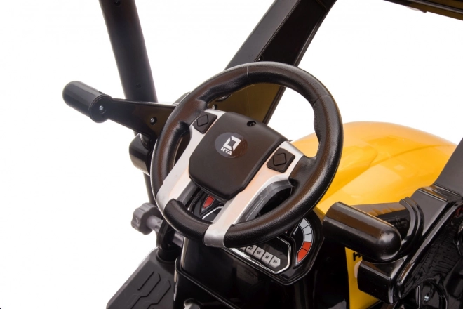 Kindertraktor mit Anhänger Gelb