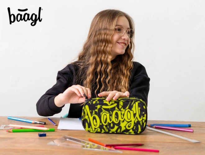 Baagl Schulmäppchen Etui Lime