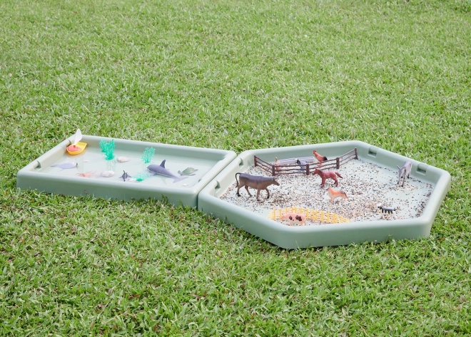 Sechseckiger Tisch für Sand und Wasser MASTERKIDZ