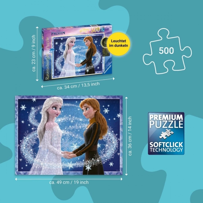 Leuchtendes Puzzle Die Eiskönigin - Anna und Elsa 2023