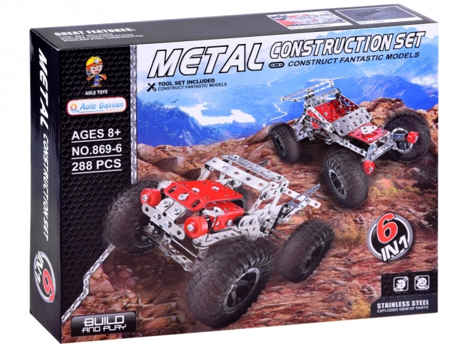 Konstruktionsspielzeug Metallbausteine 6-in-1 Set