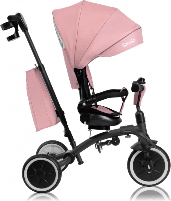 Lionelo Tris Plus 2-in-1 Dreirad in Pink Rose