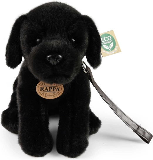 Plüschhund Labrador schwarz 25 cm umweltfreundlich