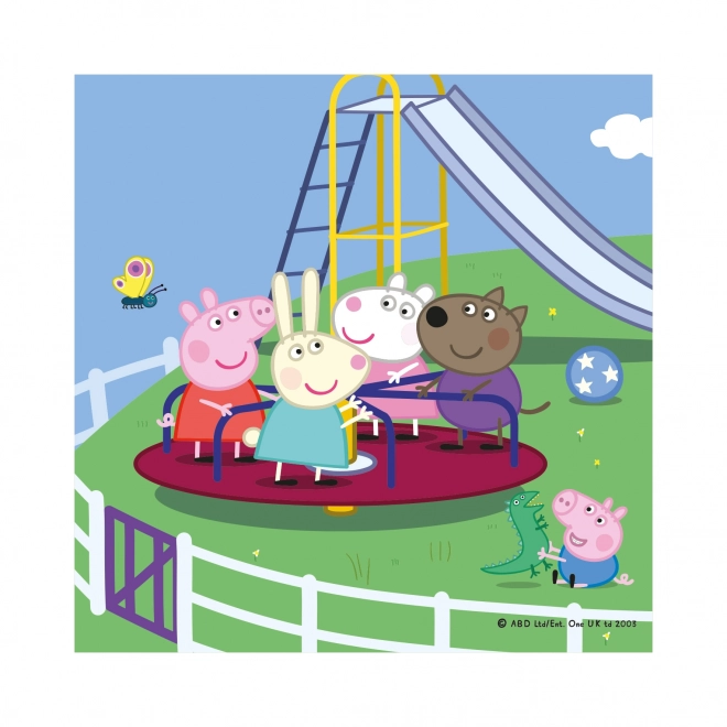 Dinosaurier Puzzle Peppa Wutz im Urlaub