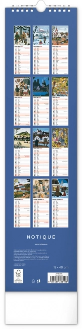 Notique Wandkalender Josef Lada 2025