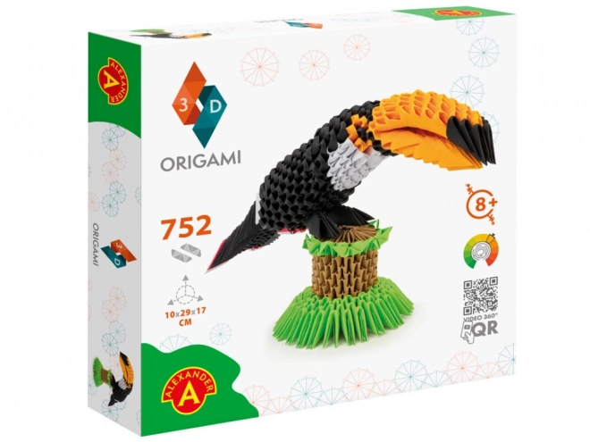 Origami 3D Tukan Kreativset für Kinder