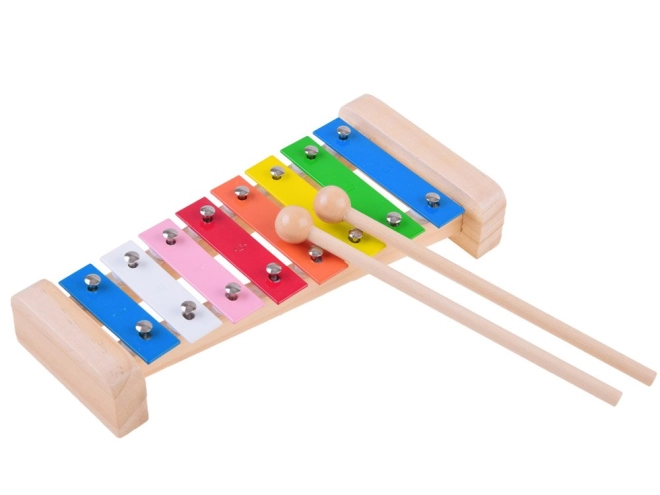 Xylophon mit bunten Tasten