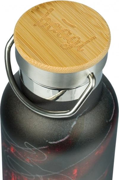 Thermoflasche mit Bambusdeckel Lava 500 ml