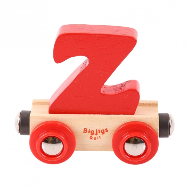 Bigjigs Rail Holz-Eisenbahnwagen Buchstabe Z