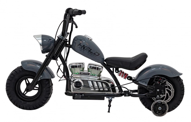 Motorrad Chopper Warrior Grau