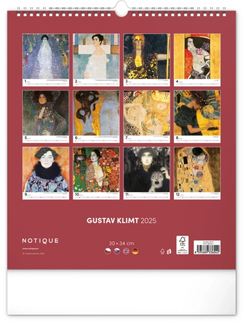 Wandkalender Gustav Klimt 2025