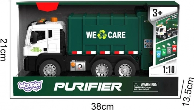 Interaktives Müllwagen Purifier 1:10 - Lehrspielzeug für Abfalltrennung