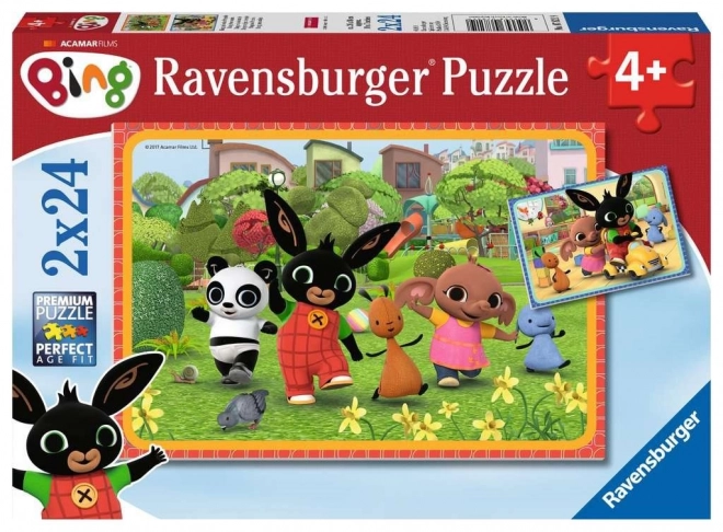 Ravensburger Kinderpuzzle Bing 2x24 Teile