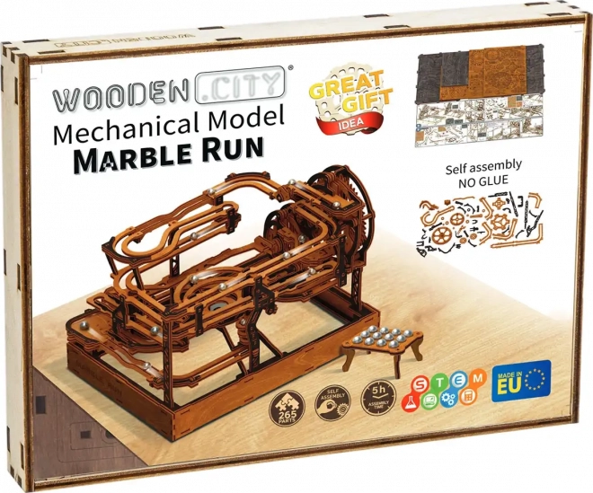 3D-Holzpuzzle Kugelbahn von WOODEN CITY