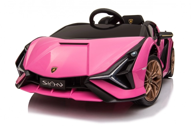 Lamborghini SIAN Kinderauto mit Batterie und Fernbedienung – Rosa