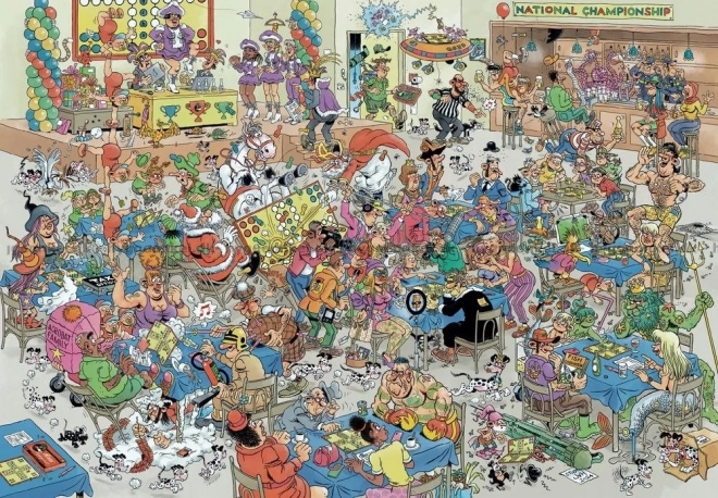 Puzzle JUMBO Mensch ärgere dich nicht Schlacht 2000 Teile