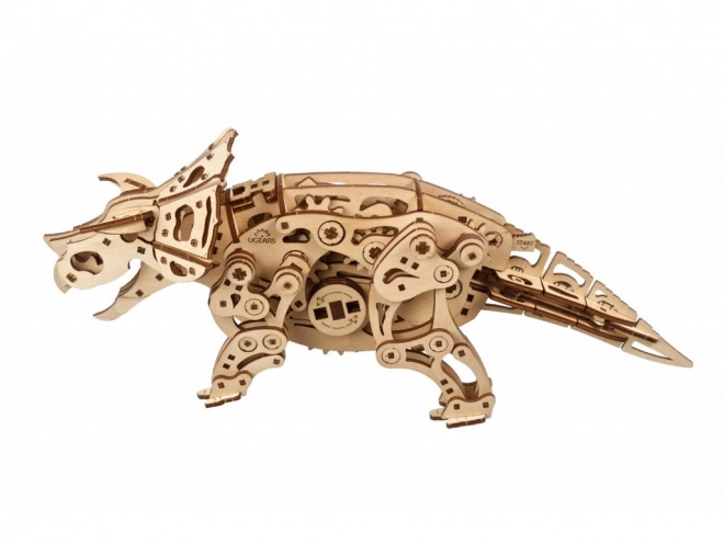 Ugears 3D Holzmechanisches Puzzle Triceratops