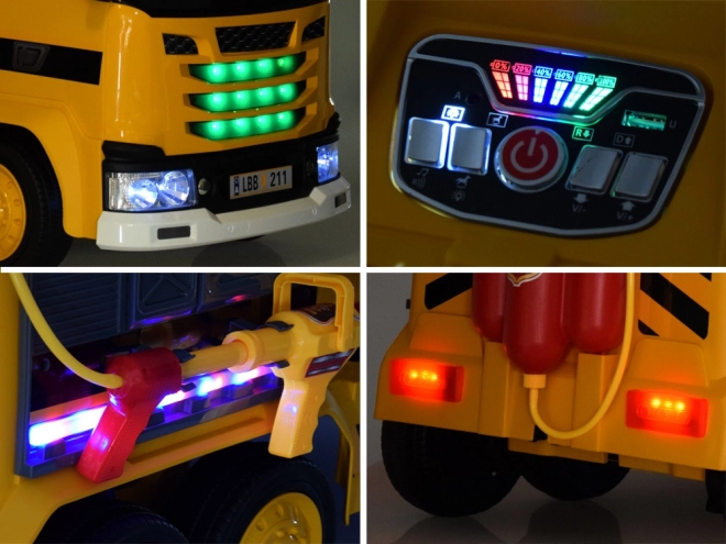 Batteriebetriebenes Auto mit beweglichem Arm und Lichteffekten