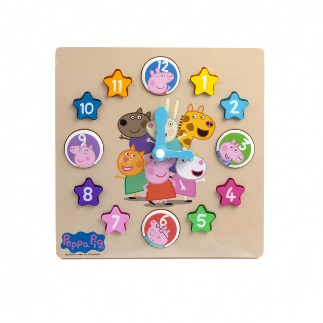 Holzuhr Lernspiel Peppa Pig