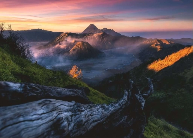 Puzzle Wunderschöne Inseln: Mount Bromo, Java 1000 Teile