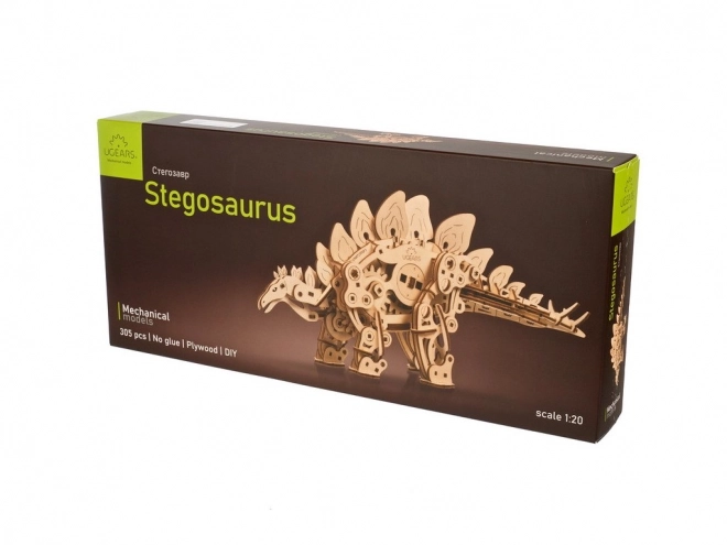 Ugears 3D Holzpuzzle Mechanischer Stegosaurus